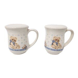 VTG Tienshan Stoneware Theodore Country Bear Salt &Pepper Shaker Set Ceramic